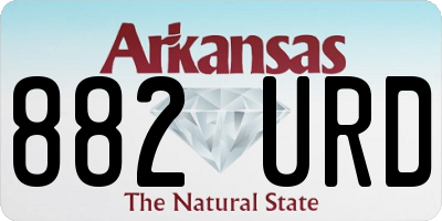 AR license plate 882URD