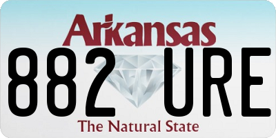 AR license plate 882URE