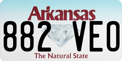 AR license plate 882VEO