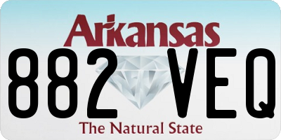 AR license plate 882VEQ