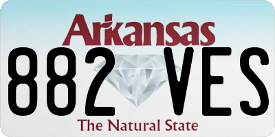 AR license plate 882VES