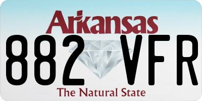 AR license plate 882VFR