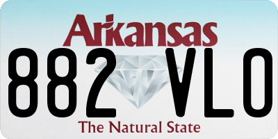 AR license plate 882VLO