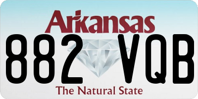 AR license plate 882VQB