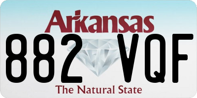 AR license plate 882VQF