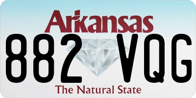 AR license plate 882VQG