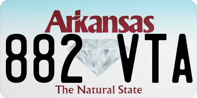 AR license plate 882VTA
