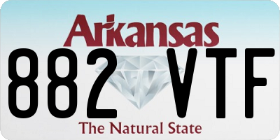 AR license plate 882VTF