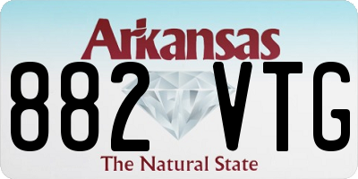 AR license plate 882VTG