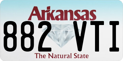 AR license plate 882VTI
