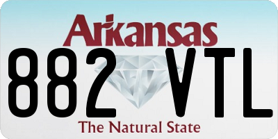 AR license plate 882VTL