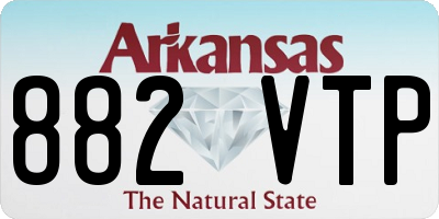 AR license plate 882VTP