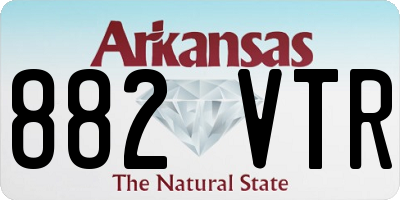 AR license plate 882VTR