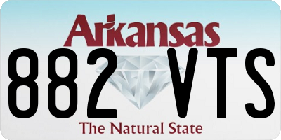 AR license plate 882VTS