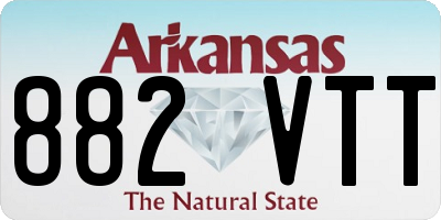 AR license plate 882VTT