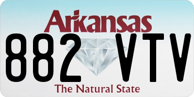 AR license plate 882VTV