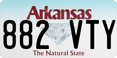 AR license plate 882VTY