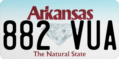 AR license plate 882VUA