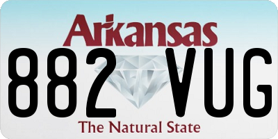 AR license plate 882VUG