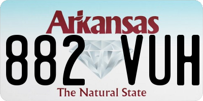 AR license plate 882VUH