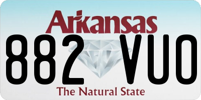 AR license plate 882VUO