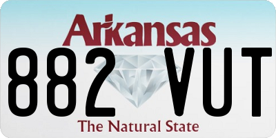 AR license plate 882VUT