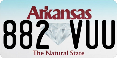 AR license plate 882VUU