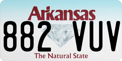 AR license plate 882VUV