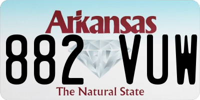 AR license plate 882VUW