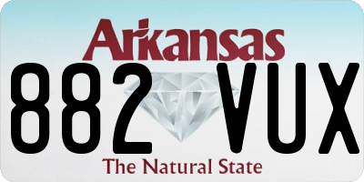 AR license plate 882VUX