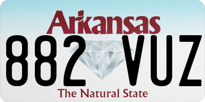 AR license plate 882VUZ