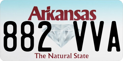 AR license plate 882VVA