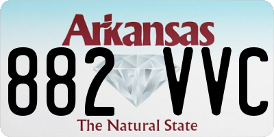 AR license plate 882VVC