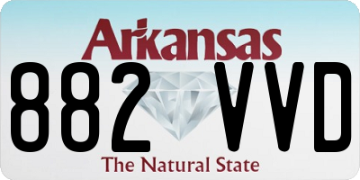 AR license plate 882VVD