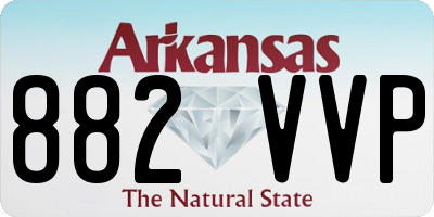 AR license plate 882VVP