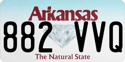 AR license plate 882VVQ