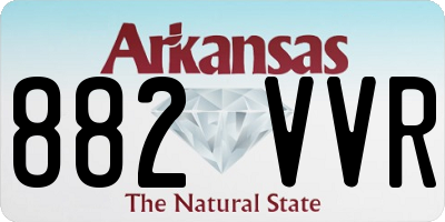 AR license plate 882VVR