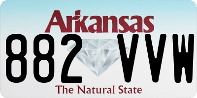 AR license plate 882VVW
