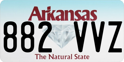 AR license plate 882VVZ