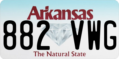 AR license plate 882VWG