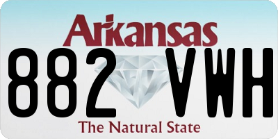 AR license plate 882VWH