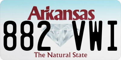 AR license plate 882VWI