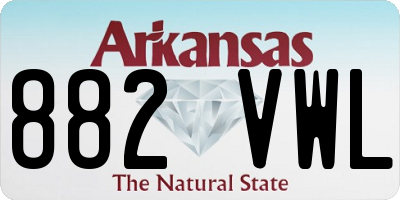 AR license plate 882VWL