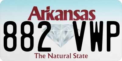 AR license plate 882VWP