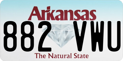 AR license plate 882VWU