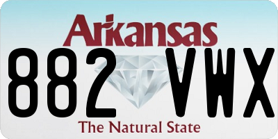 AR license plate 882VWX