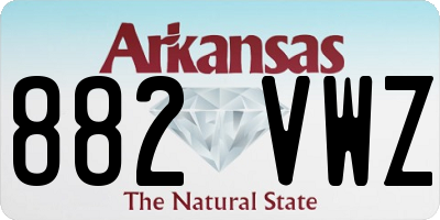 AR license plate 882VWZ