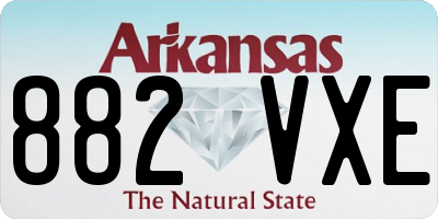 AR license plate 882VXE
