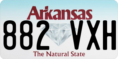 AR license plate 882VXH