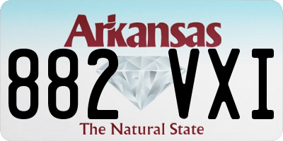 AR license plate 882VXI